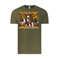Vintage Olive Western Cute Hampshire Pigs Vintage Tee - LillyAllenDesigns