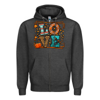 Charcoal Heather Fall Autumn Leopard Love Zipper Hoodie - LillyAllenDesigns