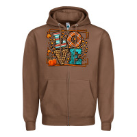 Chestnut Fall Autumn Leopard Love Zipper Hoodie - LillyAllenDesigns
