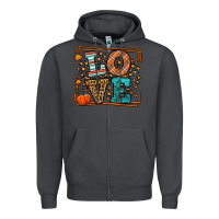 Smoke Fall Autumn Leopard Love Zipper Hoodie - LillyAllenDesigns