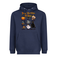 Navy Things That Make Me Happy Heavyweight Hoodie - texasbilliewilder