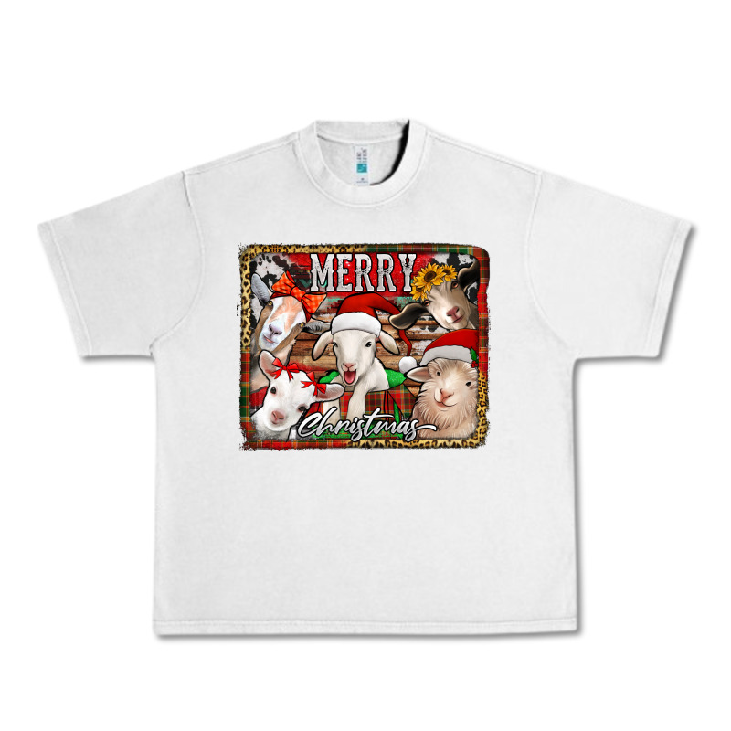 Merry Christmas Goats Urban Heavy Tee by Jasminsmagicworld | Teevron
