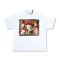 White merry christmas goats Urban Heavy Tee - Jasminsmagicworld
