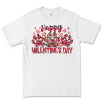 White happy valentines day dog pet Premium Tee - RacoonDesign