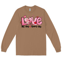 Toasted Coconut love all day every day Long Sleeve Tee - MaliasSmallBusiness