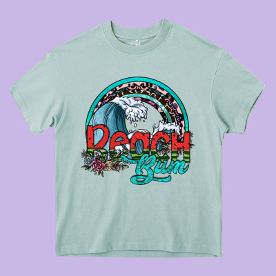 Beach Bum Heavy Core Tee Designed By Sublimationcraftshop