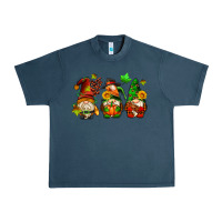 Midnight Navy fall gnomes with pumpkin pie Urban Heavy Tee - AdoDesignShop