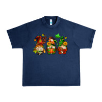 Navy fall gnomes with pumpkin pie Urban Heavy Tee - AdoDesignShop