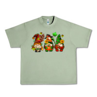 Oil Green fall gnomes with pumpkin pie Urban Heavy Tee - AdoDesignShop