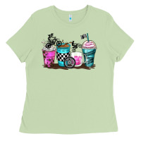 Matcha motocross coffee cups Ladies Tee - Zillion Design Studio