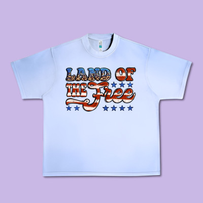 Land Of The Free America Urban Heavy Tee Designed By Jasminsmagicworld