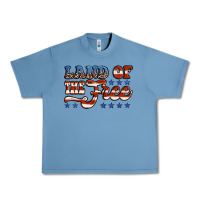 Pebble Blue land of the free america Urban Heavy Tee - Jasminsmagicworld