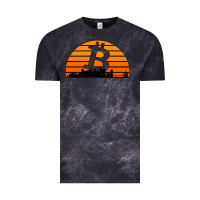 Cloud Black bitcoin new orleans retro sunset Vintage Tee - Jasminsmagicworld