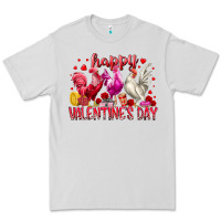 Dove Grey happy valentines day Premium Tee - RacoonDesign