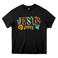 Black jesus saves Heavy Core Tee - HRA Design Shop