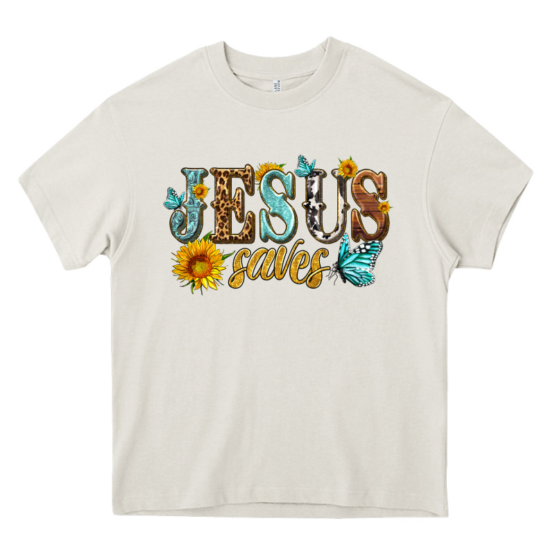 Jesus Saves Heavy Core Tee by HRA Design Shop | Teevron