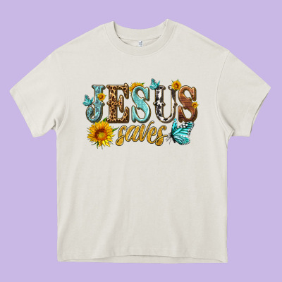 Jesus Saves Heavy Core Tee Designed By Hra Design Shop