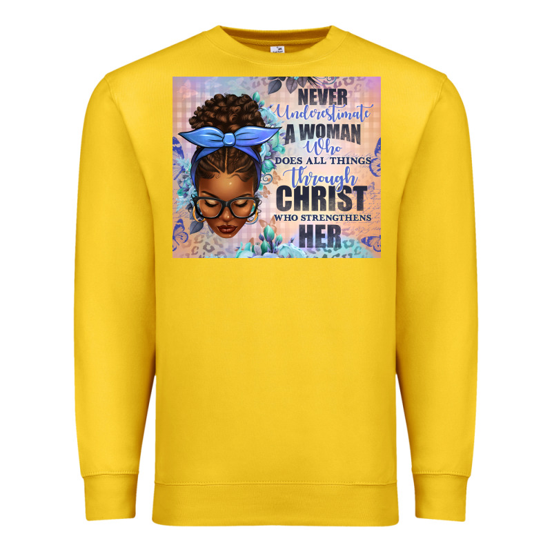 Never Underestimate A Woman Who Does Premium Sweatshirt by texasbilliewilder | Teevron