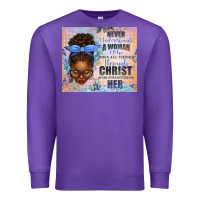 Purple Never Underestimate a Woman Who Does Premium Sweatshirt - texasbilliewilder