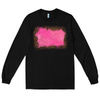 Black gemstone pink leopard background Long Sleeve Tee - JahusDesignShop
