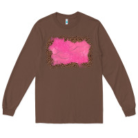 Chestnut gemstone pink leopard background Long Sleeve Tee - JahusDesignShop