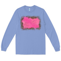 Colony Blue gemstone pink leopard background Long Sleeve Tee - JahusDesignShop