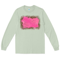 Matcha gemstone pink leopard background Long Sleeve Tee - JahusDesignShop