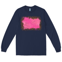 Navy gemstone pink leopard background Long Sleeve Tee - JahusDesignShop