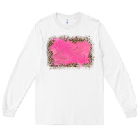 White gemstone pink leopard background Long Sleeve Tee - JahusDesignShop