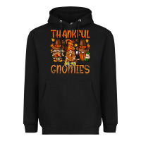 Black thankful for my gnomies Heavyweight Hoodie - NancyCooperArtShop