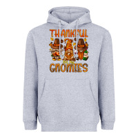 Heather Grey thankful for my gnomies Heavyweight Hoodie - NancyCooperArtShop
