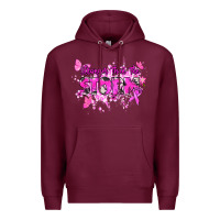 Burgundy Stronger than the storm Cancer Awareness Premium Hoodie - HowdyJamesFarm