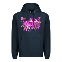 Navy Stronger than the storm Cancer Awareness Premium Hoodie - HowdyJamesFarm