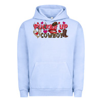 Pigment Grape Ice Pucker Up Cowboy Valentine's Day Urban Hoodie - FaDigitalArtStudio