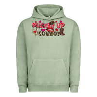 Pigment Oil Green Pucker Up Cowboy Valentine's Day Urban Hoodie - FaDigitalArtStudio