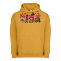 Pigment Peanut Butter Pucker Up Cowboy Valentine's Day Urban Hoodie - FaDigitalArtStudio