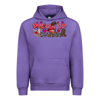 Tulip Pucker Up Cowboy Valentine's Day Urban Hoodie - FaDigitalArtStudio