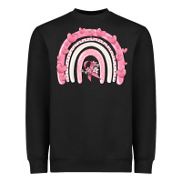 Black breast cancer  rainbow Heavyweight Sweatshirt - MaliasSmallBusiness