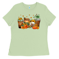 Matcha fall coffee cups Ladies Tee - Zillion Design Studio