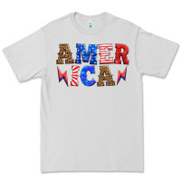 Dove Grey america thunderbolt Premium Tee - HRA Design Shop