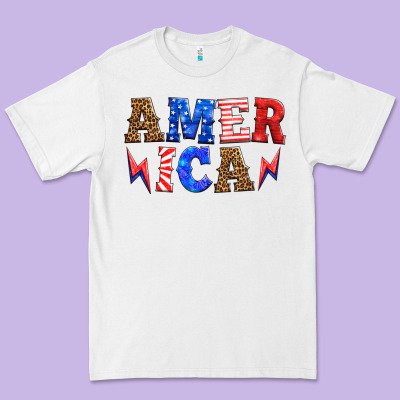 America Thunderbolt Premium Tee Designed By Hra Design Shop