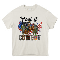 Cream cool it cowboy Heavy Core Tee - SublimationCraftShop