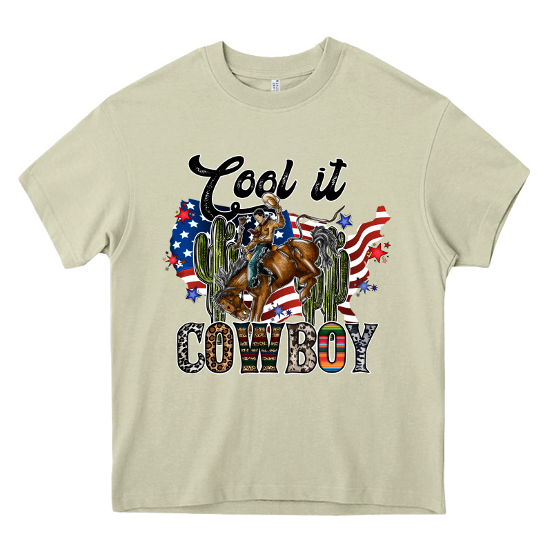 Cool It Cowboy Heavy Core Tee by SublimationCraftShop | Teevron