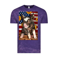 Cloud Purple Western American Pig Vintage Tee - LillyAllenDesigns