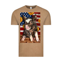 Vintage Coffee Western American Pig Vintage Tee - LillyAllenDesigns