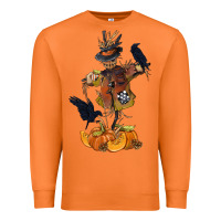 Carrot Scarecrow with Pumpkin Premium Sweatshirt - texasbilliewilder
