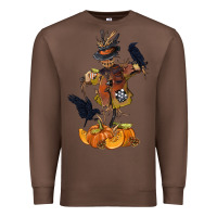 Chestnut Scarecrow with Pumpkin Premium Sweatshirt - texasbilliewilder