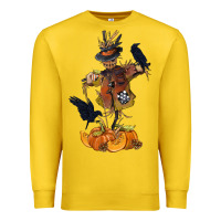 Lemon Scarecrow with Pumpkin Premium Sweatshirt - texasbilliewilder