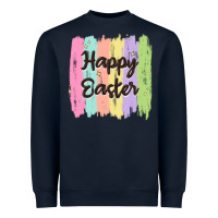 Navy happy easter Heavyweight Sweatshirt - MaliasSmallBusiness