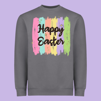 Happy Easter Heavyweight Sweatshirt Designed By Maliassmallbusiness